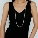 Vintage Multi-layered Long Beaded Pearl Necklace - Gembea Jewelry