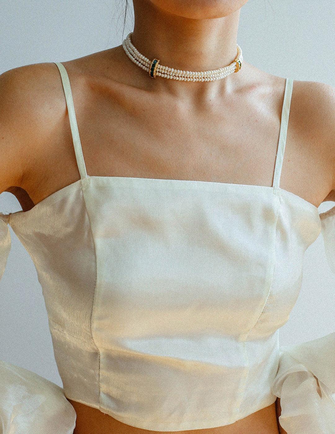 Vintage Multi-layered Natural Pearl Necklace - Gembea Jewelry