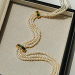 Vintage Multi-layered Natural Pearl Necklace - Gembea Jewelry