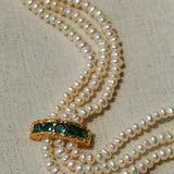 Vintage Multi-layered Natural Pearl Necklace - Gembea Jewelry