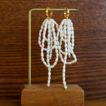 Vintage French Natural Pearl Baroque Earrings - Gembea Jewelry