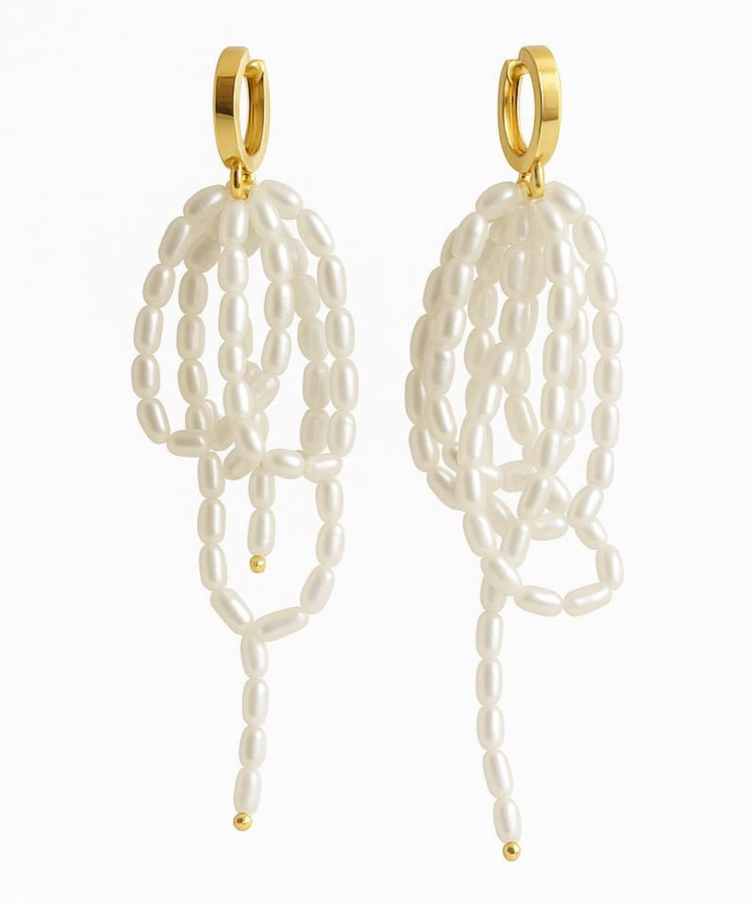 Vintage Natural Baroque Pearl Drop Earrings gembea jewelry