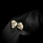 Vintage Natural Baroque Pearl Stud Earrings