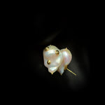 Vintage Natural Baroque Pearl Stud Earrings