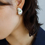 Natural Baroque Pearl Earrings French Vintage - Gembea Jewelry