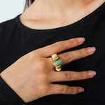 Vintage Natural Stone Ring - Gembea Jewelry