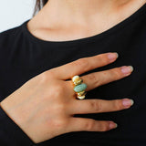 Vintage Natural Stone Ring - Gembea Jewelry
