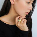 Vintage Natural Stone Ring - Gembea Jewelry