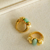 Vintage Natural Stone Ring - Gembea Jewelry