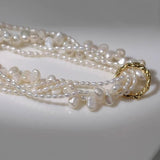 Vintage Natural Pearl Multilayer Necklace - Gembea Jewelry