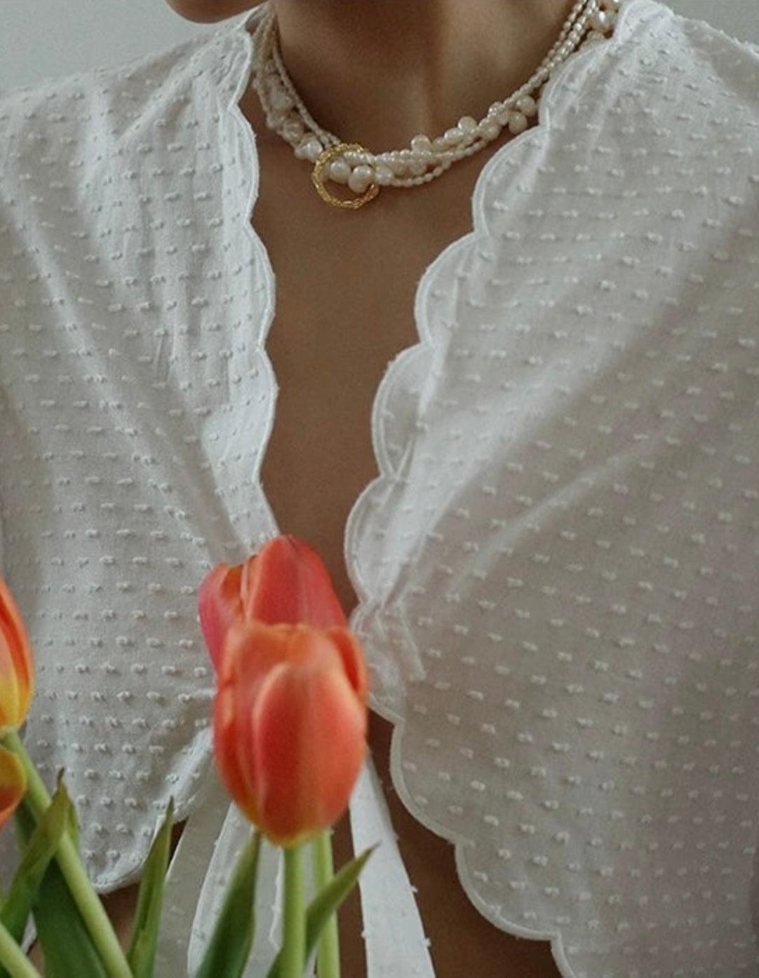 Vintage Natural Pearl Multilayer Necklace - Gembea Jewelry