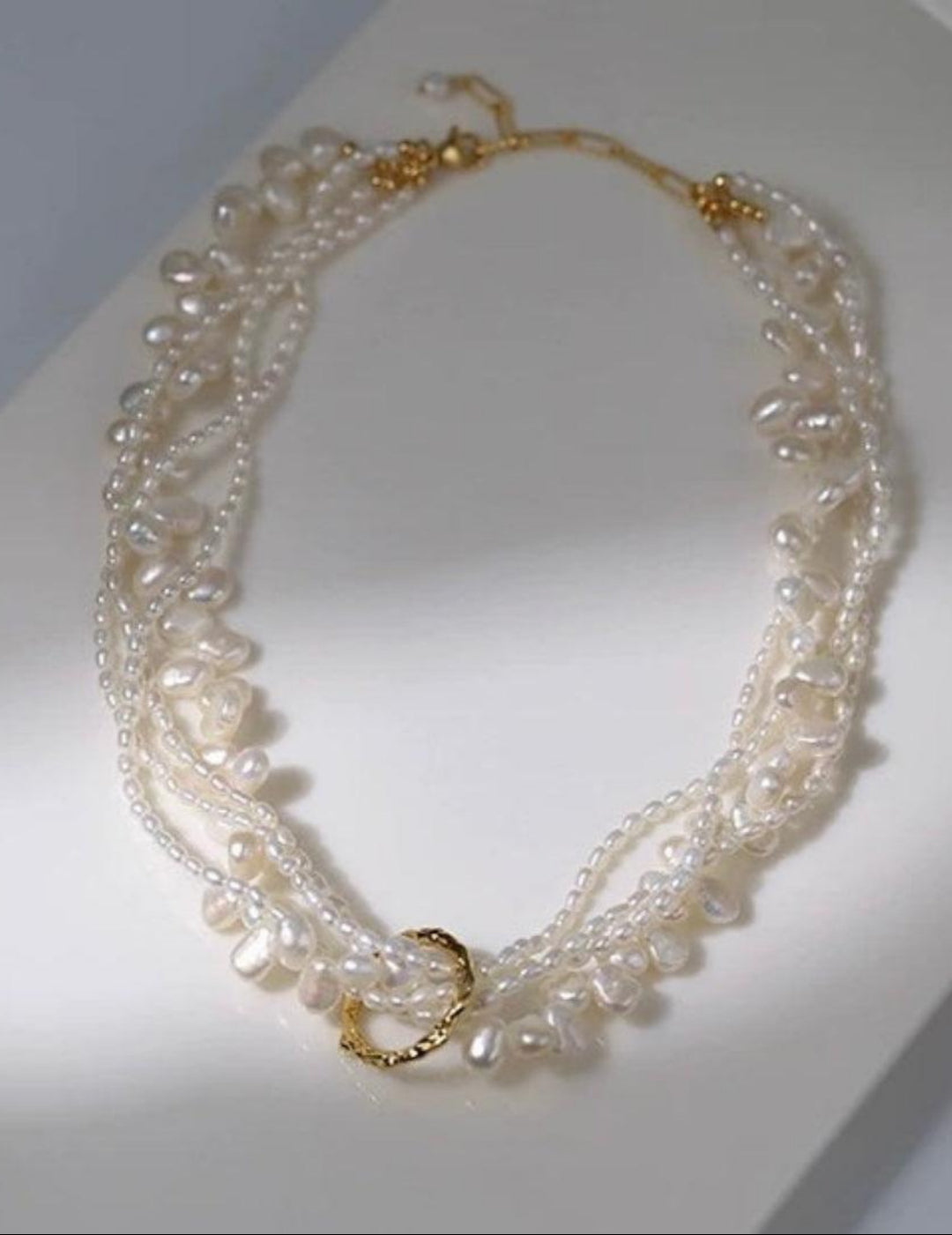 Vintage Natural Pearl Multilayer Necklace - Gembea Jewelry
