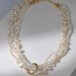 Vintage Natural Pearl Multilayer Necklace - Gembea Jewelry