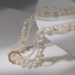 Vintage Natural Pearl Multilayer Necklace - Gembea Jewelry