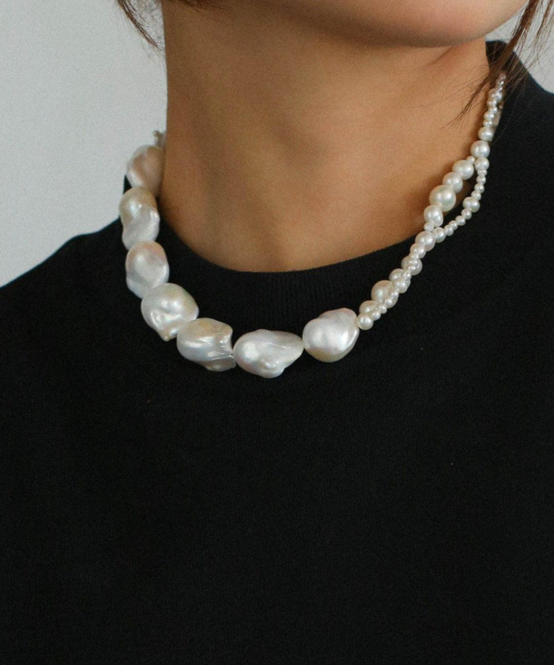 Shaped Baroque Pearl Necklace - Gembea Jewelry