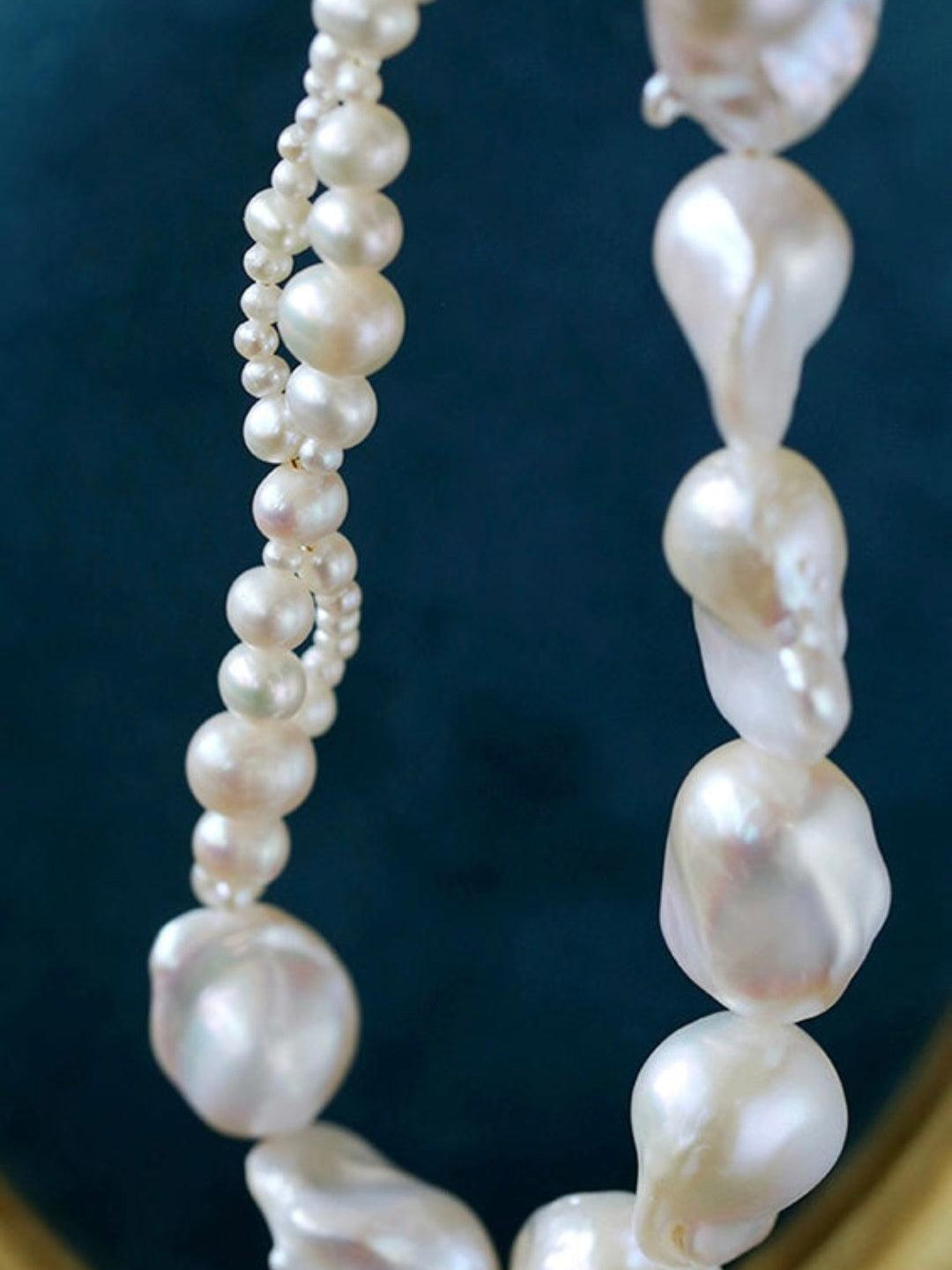 Shaped Baroque Pearl Necklace - Gembea Jewelry