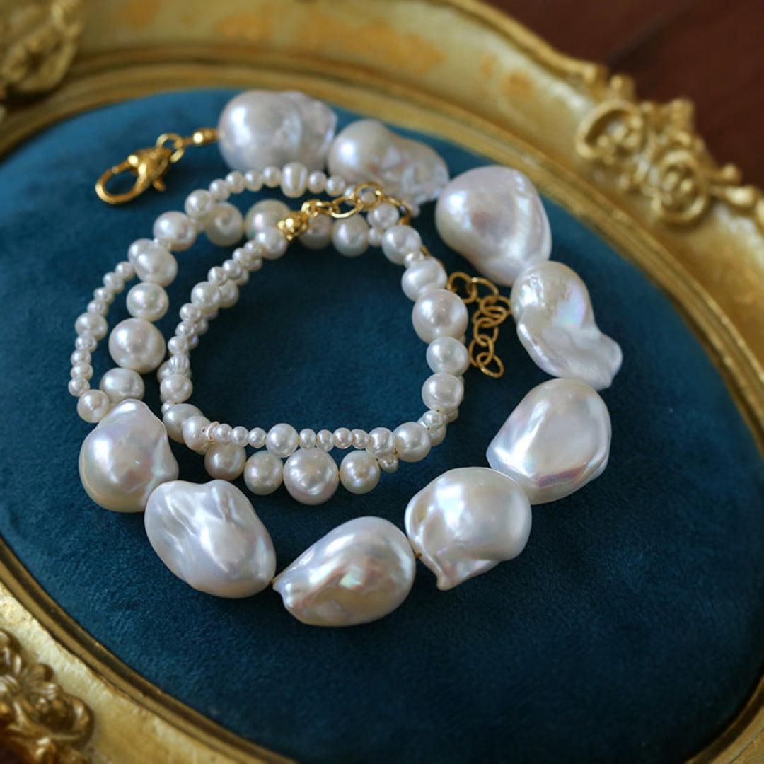 Shaped Baroque Pearl Necklace - Gembea Jewelry