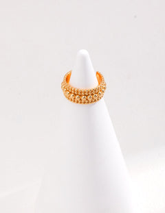 Vintage Small Round Bead Sterling Silver Ring - Gembea Jewelry