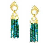 Vintage Swing Geometric Tassel Earrings gembea jewelry