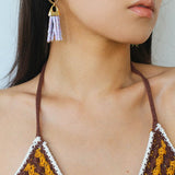 Vintage Swing Geometric Tassel Earrings gembea jewelry