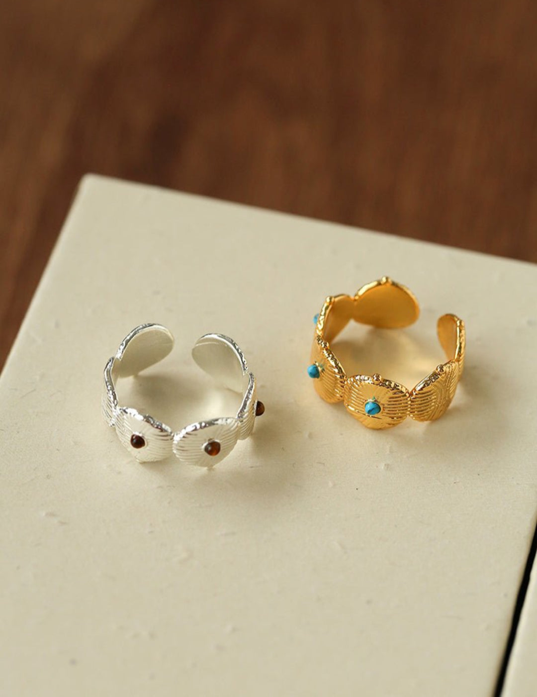 Vintage Tribal Coin Open Ring gembea jewelry