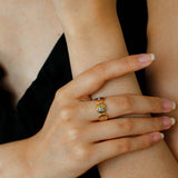 Vintage Tribal Coin Open Ring gembea jewelry