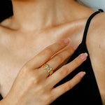 Vintage Tribal Coin Open Ring gembea jewelry