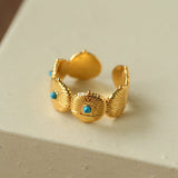 Vintage Tribal Coin Open Ring gembea jewelry