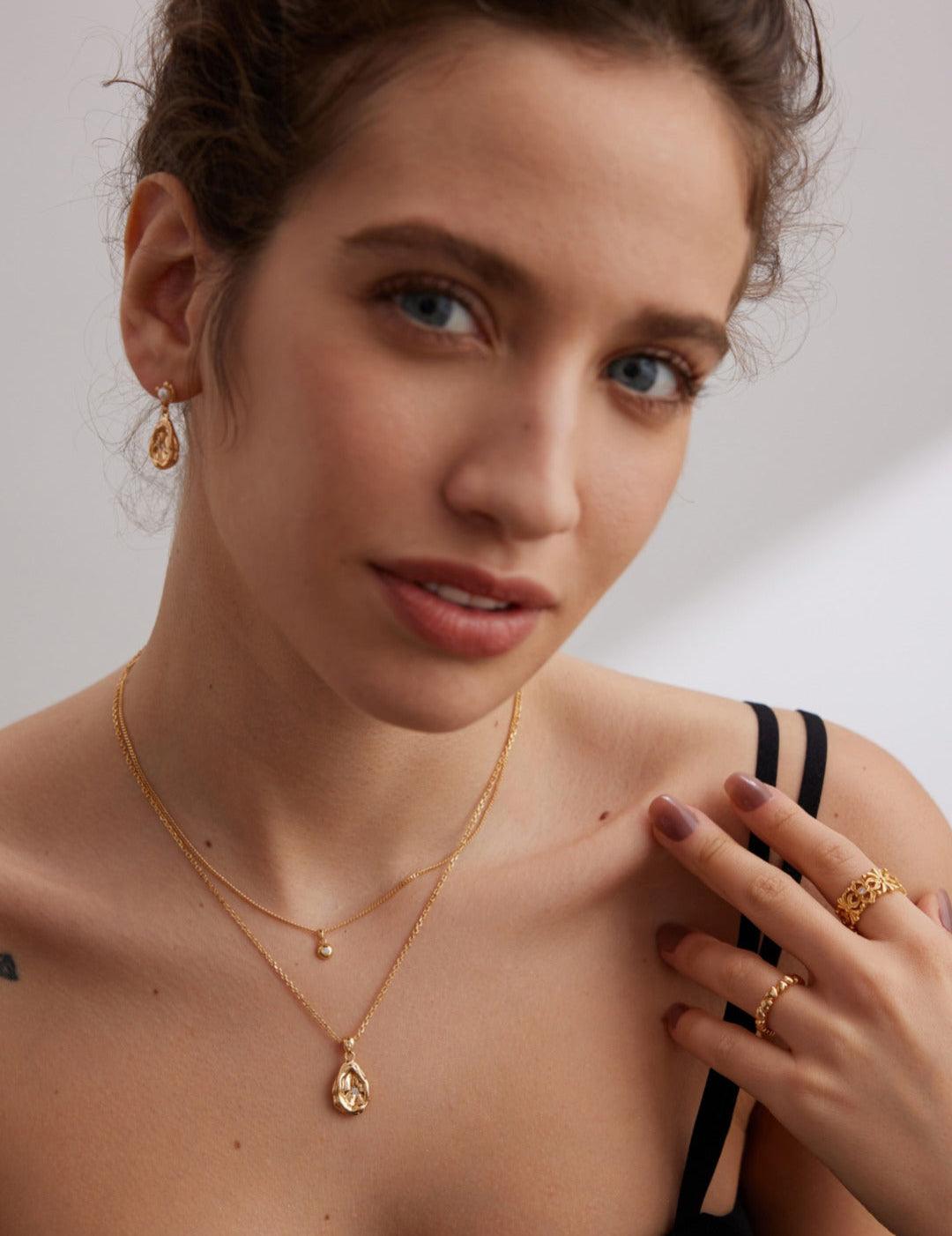 Vintage Wide Sterling Silver Zircon Ring - Gembea Jewelry