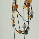 Wandering Stone Long Gemstone Rope Necklace gembea jewelry