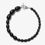 Water Drop Black Agate Beaded Choker Necklace gembea jewelry