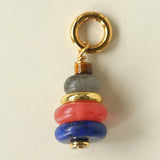 Wish Tower Series Natural Stone Beaded Pendant Necklace gembea jewelry