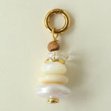 Wish Tower Series Natural Stone Beaded Pendant Necklace gembea jewelry