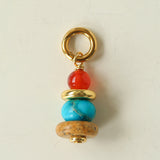 Wish Tower Series Natural Stone Beaded Pendant Necklace gembea jewelry