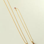 Wish Tower Series Natural Stone Beaded Pendant Necklace gembea jewelry
