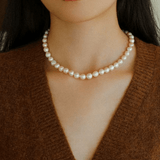 Wrinkled Baroque pearl Beaded Necklace - Gembea Jewelry
