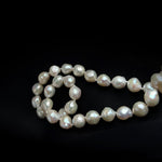 Wrinkled Baroque pearl Beaded Necklace gembea jewelry