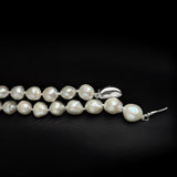 Wrinkled Baroque pearl Beaded Necklace gembea jewelry