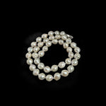 Wrinkled Baroque pearl Beaded Necklace gembea jewelry