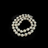 Wrinkled Baroque pearl Beaded Necklace gembea jewelry