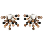 Zebra Stone Tassel Drop Earrings gembea jewelry