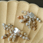 Zebra Stone Tassel Drop Earrings gembea jewelry