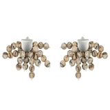 Zebra Stone Tassel Drop Earrings gembea jewelry
