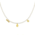 Zircon Natural Pearl Beaded Choker Necklace GEMBEA JEWELRY