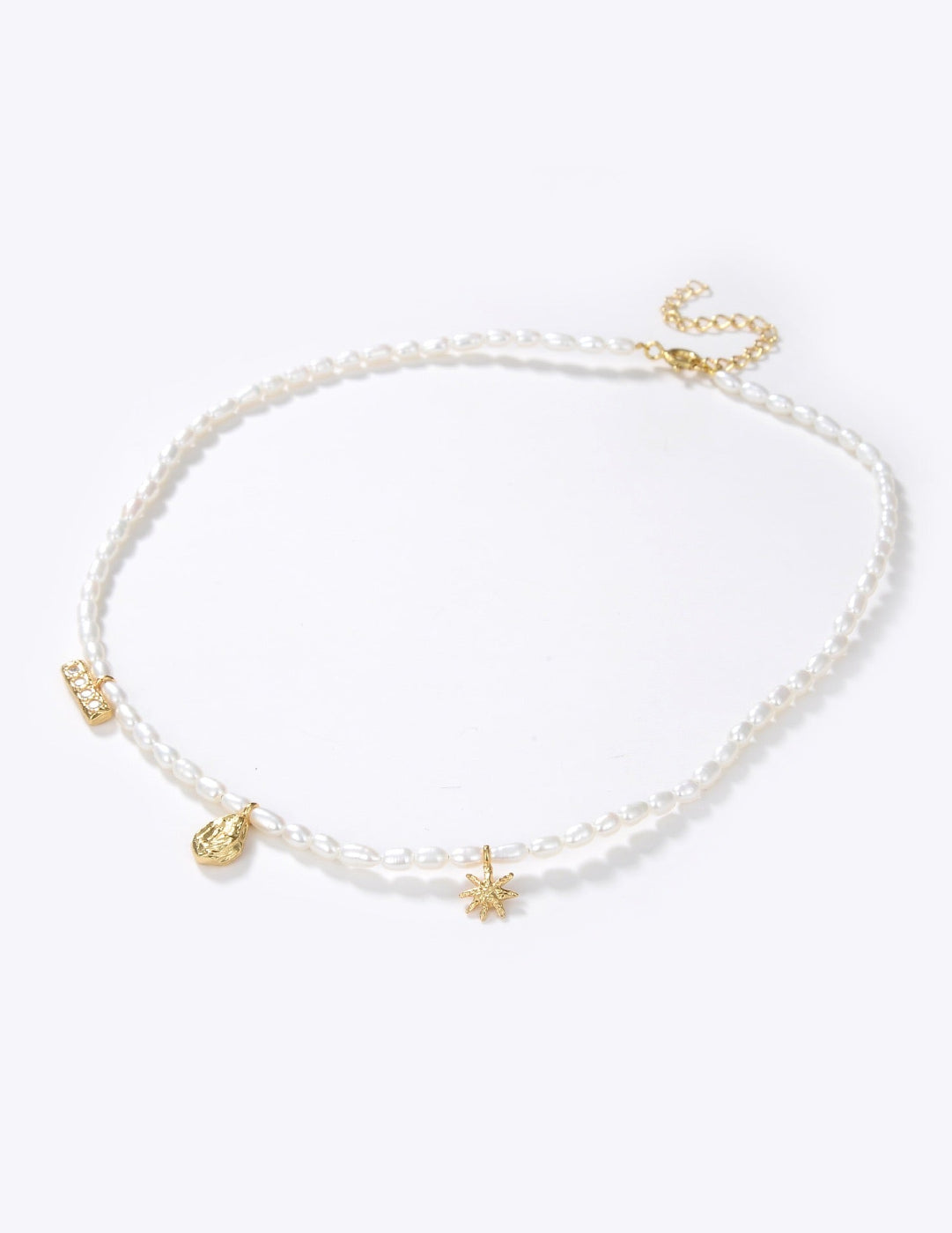Zircon Natural Pearl Beaded Choker Necklace GEMBEA JEWELRY