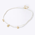 Zircon Natural Pearl Beaded Choker Necklace GEMBEA JEWELRY