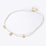 Zircon Natural Pearl Beaded Choker Necklace GEMBEA JEWELRY