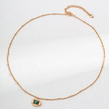 Zircon Gemstone Pendant Chain Necklaces - Gembea Jewelry