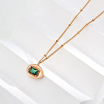Zircon Gemstone Pendant Chain Necklaces - Gembea Jewelry