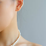 Balance Beam Freshwater Pearl Single Ear Clip gembea jewelry
